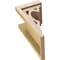 Ekena Millwork 9"W x 9"D x 18"H Wide Sheridan Rough Cedar Woodgrain TimberThane Corbel, Primed Tan CORUR09X09X18SHERCPR - alternate 2